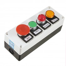 AC 220V Lamp Voltage NO NC Contact Push Button Station
