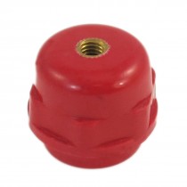 0.2" Brass Thread 1" Height Busbar Enhanced Insulator Supporter Red