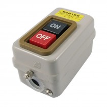 AC 500V 2.2KW 3P Rectangle Metal Plate Push Button Switch