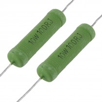 10 x 10W Power 100 Ohm 5% Axial Lead Fixed Type Wire Wound Resistors