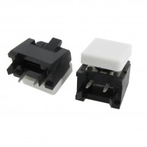 2pcs Momentary Tactile Tact Push Button Switch Right Angle 12 x 12mm x 9mm w Cap