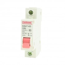 AC 230/400V 63A 1-Pole Overload Protection MCB Miniature Circuit Breaker