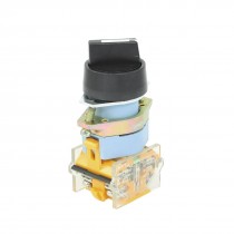 AC 660V 10A NO/NC 4-Terminal 3-Position Selector Self-Locking Push Button Switch