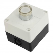 AC 400V White Signal Lamp Cap No Contact Push Button Station
