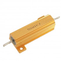 50W 1000 Ohm 5% Screw Tab Aluminium Clad Wirewound Resistor Gold Tone