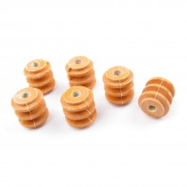 6PCS 1" Height 6mm Thread 660V Water Resistance Busbar Insulator