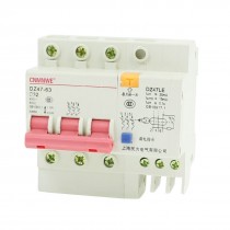 DZ47-63 32A MCB Mini Circuit Breaker w DZ47LE Earth Leakage Circuit Breaker