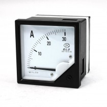 Black Plastic Shell 6L2 AC 0-30A Panel Ammeter Current Pointer