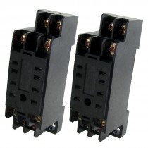 AC 24-380V 8 Terminals Solid State Module Relay Sockets 2 Pcs