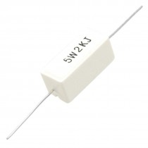 10 Pcs Axial Lead Cement Power Resistor 2K Ohm 5% 5W