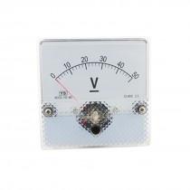 DC 50V Fine Adjustable Dial Voltmeter + Installing Part