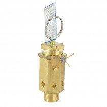 19/32" Dia Thread -5-120C 8MPa Metal Brass Air Pressure Relief Valve