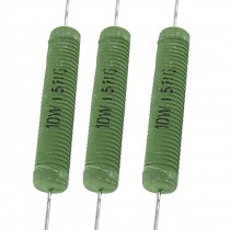 10W 15 Ohm 2% Fixed Type Axial Lead Wirewound Resistors 10 Pcs
