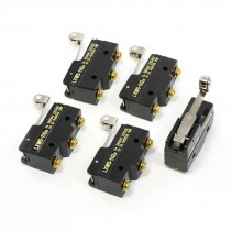 5 Pcs Pe 100VA 10W Ith 3A Hinge Roller Lever Micro Switch LXW5-11G3