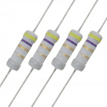 500 x Through Hole Carbon Film Axial Resistor 1W 4.7Ohm