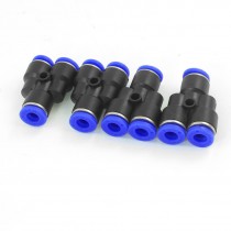 4 Pcs 6mm Y Connector Pneumatic Push in Fittings Connection Adapter