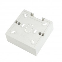 86mm x 86mm x 34mm Srew Faceplate Mounted White Plastic Back Box
