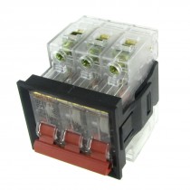 AC 400V 20A 3P Transparent Miniature Circuit Breaker with Mounting Bracket