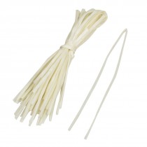 30 Pcs 80cm 6mm Dia. PVC Fiberglass Insulating Sleeving Sleeve