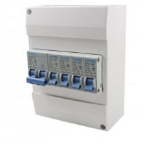 Plastic Case 2P25A+4P10A 3000A Capacity Mini Circuit Breaker