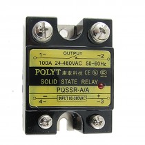 Single Phase Solid State Relay SSR AC-AC 100A 80-380V / 24-480V