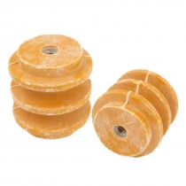 660V 2" x 1.8" x 5/16" Busbar Insulator Support Connector Orange 2PCS