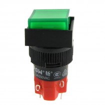 DC24V Indicator Light NO NC Grn Cap Self-locking Switch