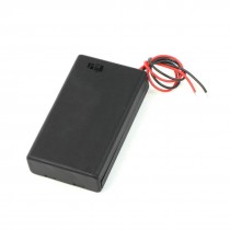 Soldering Lug Plastic 3 x1.5V AAA Size Battery Cell Case Black