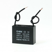 CBB61 6uF AC 450V Polypropylene Film Motor Capacitor