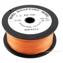 PCB Solder Orange Flexible 0.25mm Core Dia 30AWG Wire Wrapping Wrap 1000Ft