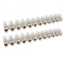 2pcs 12 Position 30A 380V Barrier Dual Row Terminal Block Strip