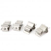 4 Pcs Silver Tone Clips Holder bracket for 10mm x 38mm Fuse