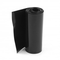 85mm/55mm PVC Heat Shrink Tubing Wrap Black 2m 6.5ft for 18650 Battery Pack