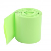 5M 50mm Light Green PVC Heat Shrinkable Tubing Wrap Cover for 2 x 18650 Battery