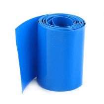 2METER 56mm Width PVC Heat Shrink Wrap Tube Blue for AAA Battery Pack