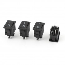 AC 250V 6A 125V 10A Car DPST on Off 2 Position 4pin Rocker Switch 4pcs