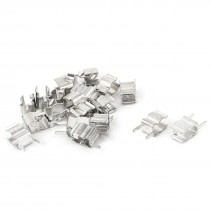20 Pcs Silver Tone Clips Holder Bracket for 5mm x 20mm Fuse