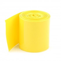 50mm Width PVC Heat Shrink Tubing Tube Yellow 5Meters for 2 x 18650 Batteries