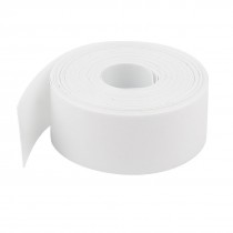 10Meter 17mm 48 Ratio PVC Heat Shrinkable Tubing Wrap White for 1 x AAA Battery