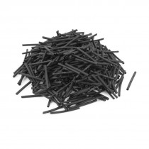 Black 1mm Dia 2 1 Polyolefin Heat Shrink Tubing Shrinkable Tube 30mm 500pcs