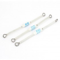 3pcs 3 8" Long 250V 20A 185 Celsius Circuit Cut Off Temperature Thermal Fuse