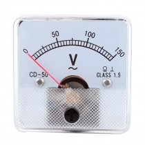 AC 0 150V Analog Panel Volt Voltage Meter Voltmeter Gauge CD 50