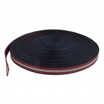 1cm Industrial Width Dark Blue Red Fabric Safety Reflective Tape 45M Length