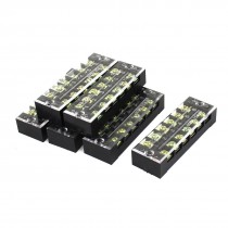 TB 2506 600V 25A 6 Position Covered Screw Terminal Barrier Block Strip 6 Pcs