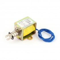 DC 12V 5N 10mm Pull Type Open Frame Magnet Lift Solenoid Electromagnet