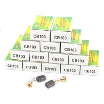 15 Pairs Electric Motor Carbon Brushes 15 x 10 x 6mm for Hitachi CB103