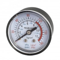 Air Compressor 1/2 BSP Male Threaded 0-180PSI 0-12Kg/cm2 Pressure Gauge