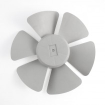 23cm Dia Gray Shaded Pole Motor Plastic Hubless Fan Blades