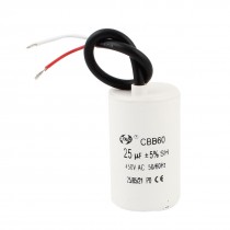 AC450V 25uF Polypropylene Film Washing Machine Electrolytic Motor Run Capacitor