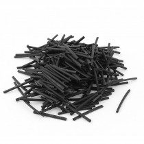 300pcs Wrap Wire Black 1mm Dia Heat Shrink Tube Cable Sleeving 2 1